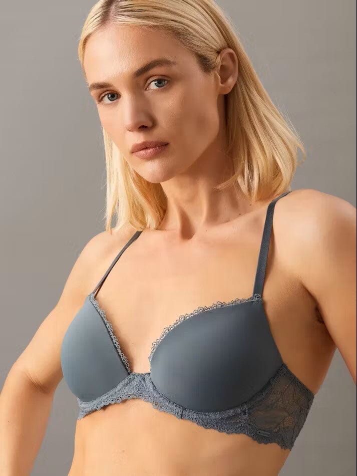CALVIN KLEIN SEDUCTIVE COMFORT LOTUS FLORAL LIFT DEMI BRA BRA'S Calvin Klein