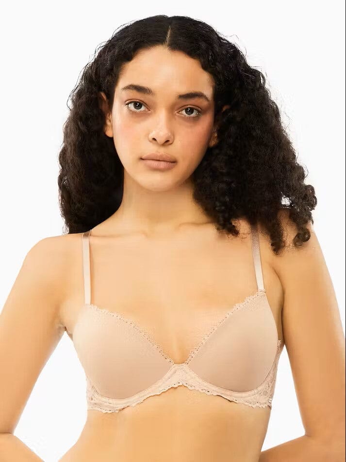 CALVIN KLEIN SEDUCTIVE COMFORT LOTUS FLORAL LIFT DEMI BRA BRA'S Calvin Klein