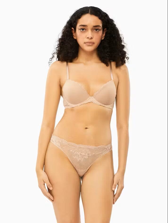 CALVIN KLEIN SEDUCTIVE COMFORT LOTUS FLORAL LIFT DEMI BRA BRA'S Calvin Klein