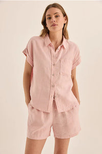 GINGERLILLY CHARLOTTE LINEN PJ SET SLEEPWEAR Gingerlilly
