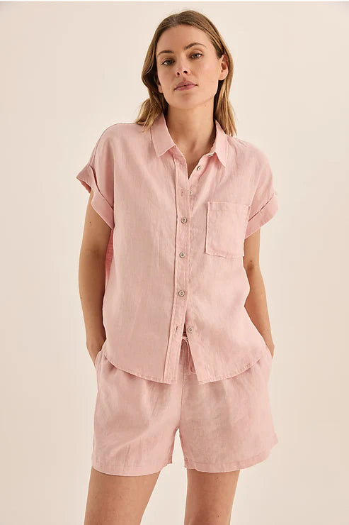 GINGERLILLY CHARLOTTE LINEN PJ SET SLEEPWEAR Gingerlilly