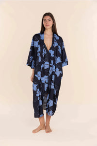 GINGERLILLY DAISY SILKY SATIN ROBE SLEEPWEAR Gingerlilly
