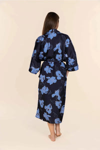 GINGERLILLY DAISY SILKY SATIN ROBE SLEEPWEAR Gingerlilly