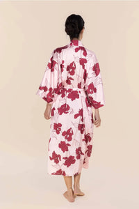 GINGERLILLY DAISY SILKY SATIN ROBE SLEEPWEAR Gingerlilly