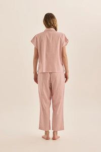 GINGERLILLY GOLDIE DIAMOND COTTON PJ SET SLEEPWEAR Gingerlilly