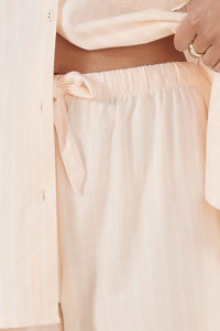 GINGERLILLY JOSEPHINE COTTON PINK STRIPE SLEEPWEAR Gingerlilly