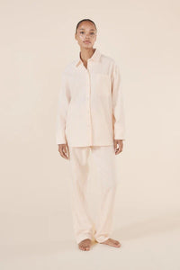 GINGERLILLY JOSEPHINE COTTON PINK STRIPE SLEEPWEAR Gingerlilly