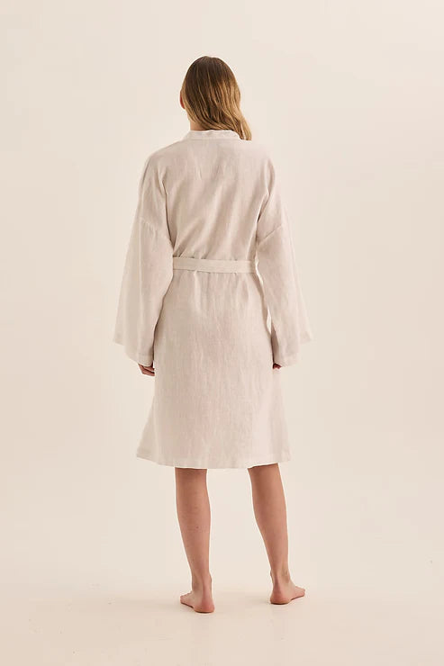 GINGERLILLY MIA LINEN BATHROBE SLEEPWEAR Gingerlilly