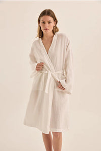 GINGERLILLY MIA LINEN BATHROBE SLEEPWEAR Gingerlilly