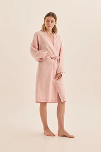 GINGERLILLY MIA LINEN BATHROBE SLEEPWEAR Gingerlilly
