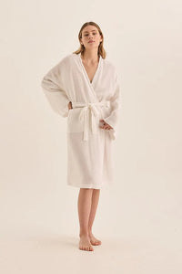 GINGERLILLY MIA LINEN BATHROBE SLEEPWEAR Gingerlilly