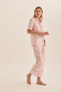 GINGERLILLY MOLLY DOUBLE PIPING PJ SET SLEEPWEAR Gingerlilly