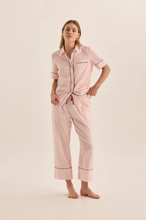 GINGERLILLY MOLLY DOUBLE PIPING PJ SET SLEEPWEAR Gingerlilly