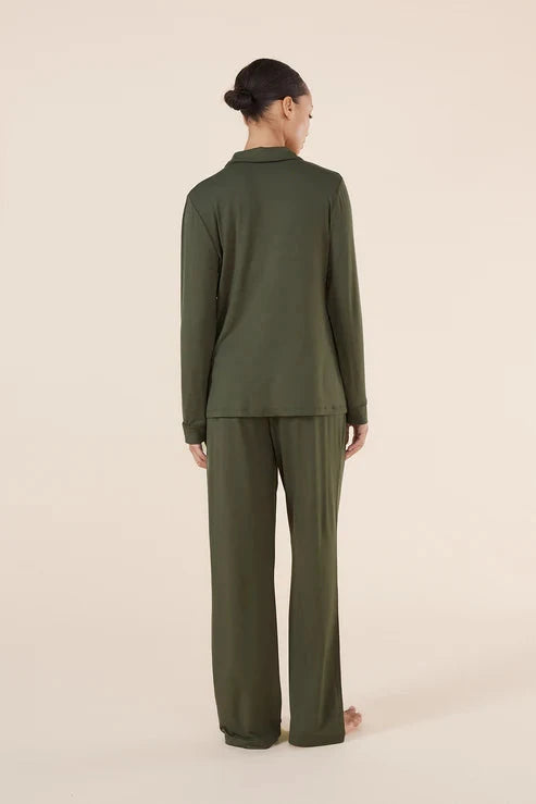 GINGERLILLY TESSA BAMBOO LONG PJ SET SLEEPWEAR Gingerlilly