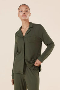 GINGERLILLY TESSA BAMBOO LONG PJ SET SLEEPWEAR Gingerlilly
