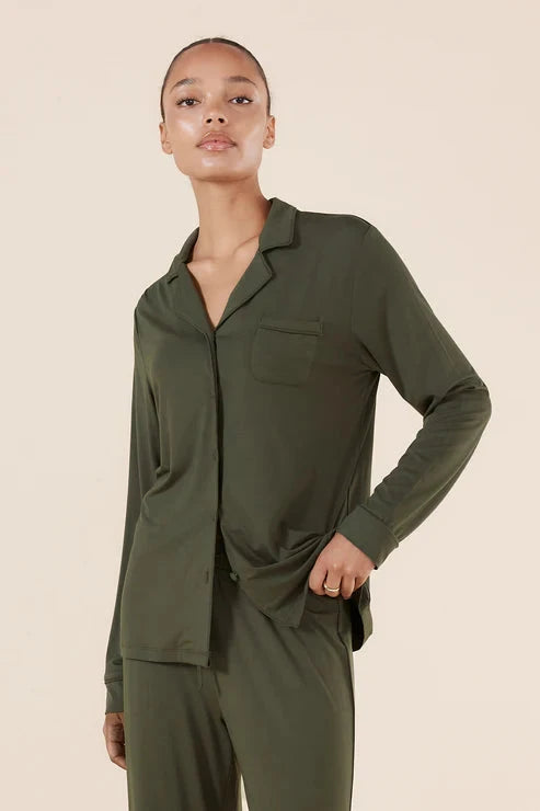 GINGERLILLY TESSA BAMBOO LONG PJ SET SLEEPWEAR Gingerlilly