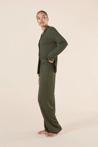 GINGERLILLY TESSA BAMBOO LONG PJ SET SLEEPWEAR Gingerlilly