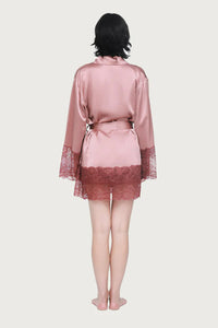 GINIA SILK LACE ROBE SILKS Ginia
