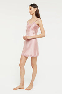 GINIA SILK PINTUCK CHEMISE SILKS Ginia