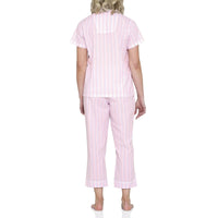 MAGNOLIA LOUNGE VALENCIA STRIPE COTTON 7/8 PJ SET SLEEPWEAR Magnolia Lounge