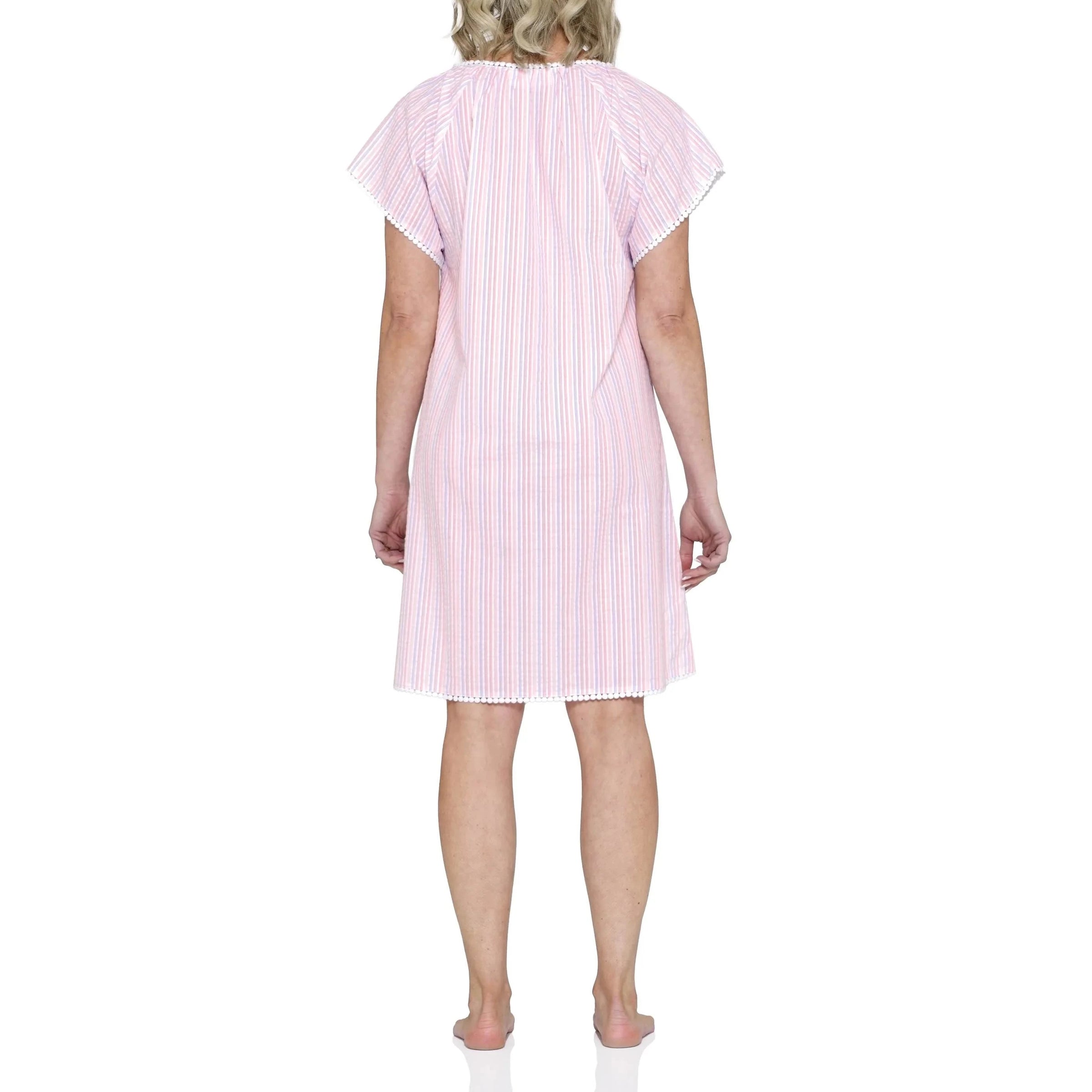 MAGNOLIA LOUNGE VALENCIA STRIPE COTTON NIGHTIE SLEEPWEAR Magnolia Lounge