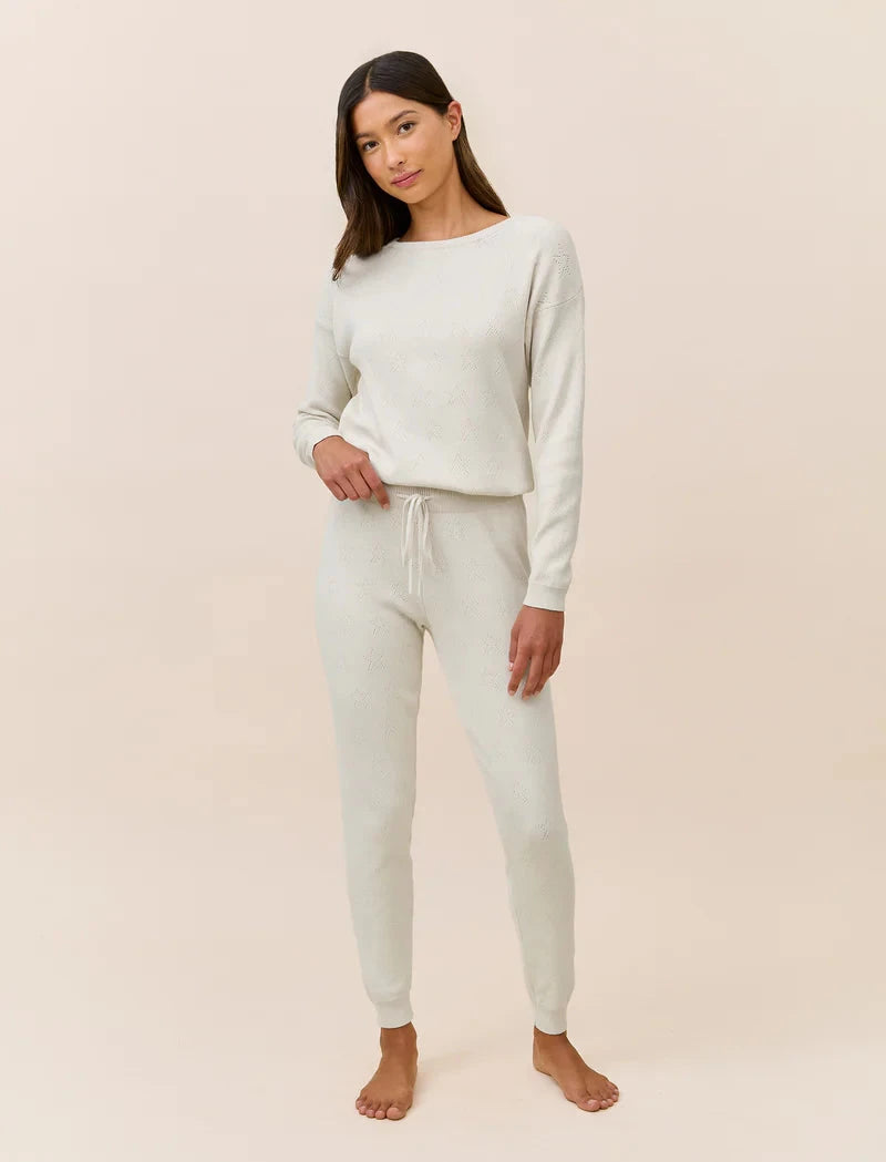PAPINELLE COSY POINTELLE LS TOP AND JOGGER SLEEPWEAR Papinelle