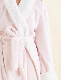 PAPINELLE PLUSH SHERPA ROBE WITH SLEEPMASK SLEEPWEAR Papinelle
