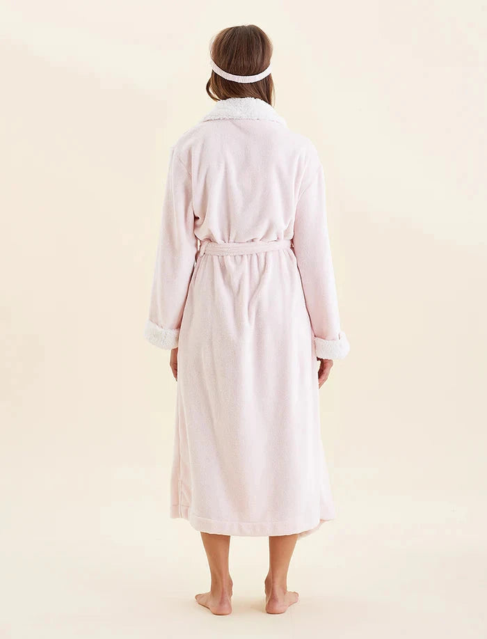 PAPINELLE PLUSH SHERPA ROBE WITH SLEEPMASK SLEEPWEAR Papinelle