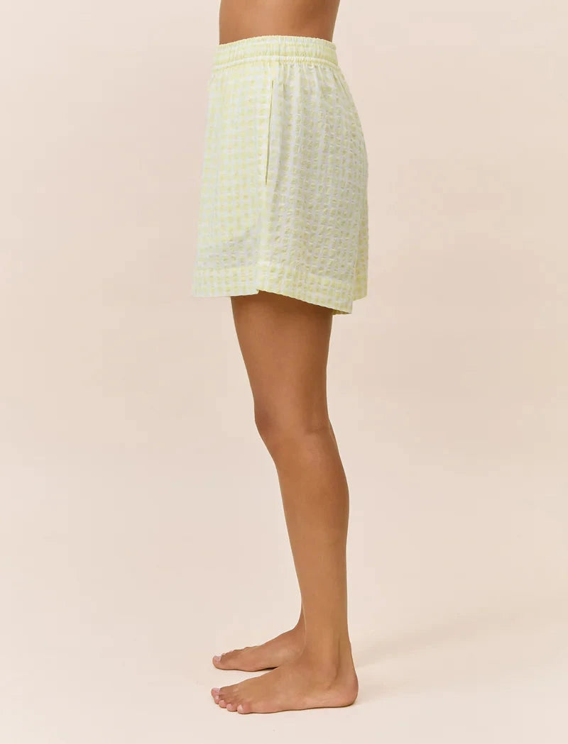 PAPINELLE SEERSUCKER GINGHAM BOXER SHORT SLEEPWEAR Papinelle