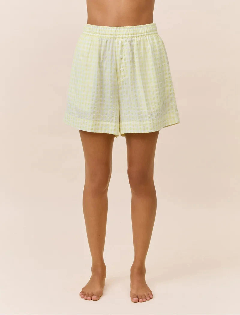 PAPINELLE SEERSUCKER GINGHAM BOXER SHORT SLEEPWEAR Papinelle
