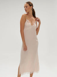 SIMONE PERELE SATIN SECRETS LONG NIGHTDRESS SLEEPWEAR Simone Perele