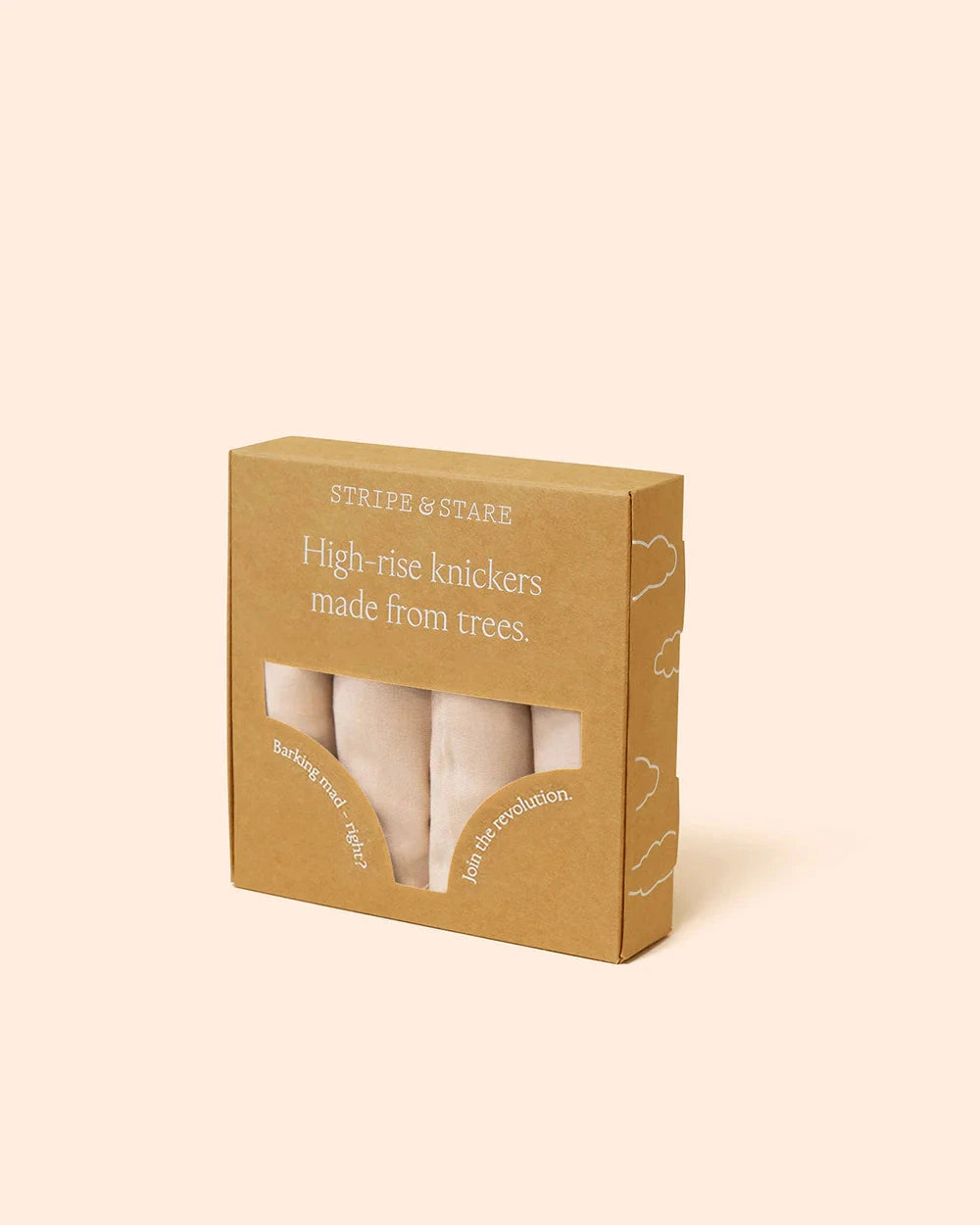 STRIPE & STARE HIGH RISE KNICKERS FOUR PACK BRIEFS Stripe & Stare