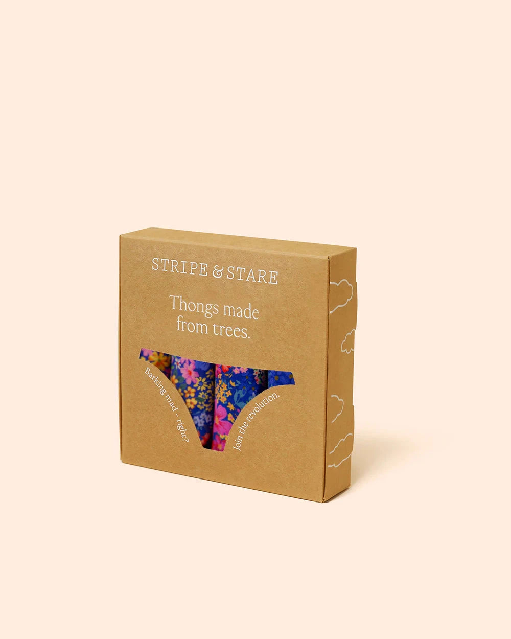 STRIPE & STARE THONG FOUR PACK BRIEFS Stripe & Stare