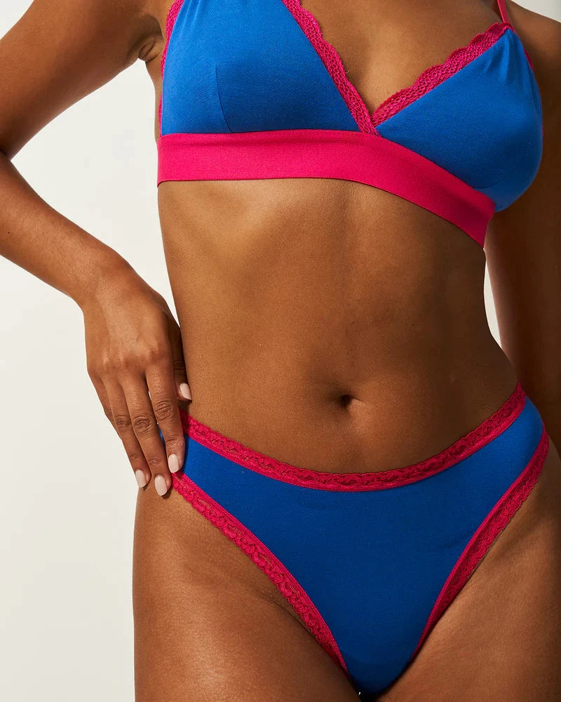 STRIPE & STARE THONG FOUR PACK BRIEFS Stripe & Stare