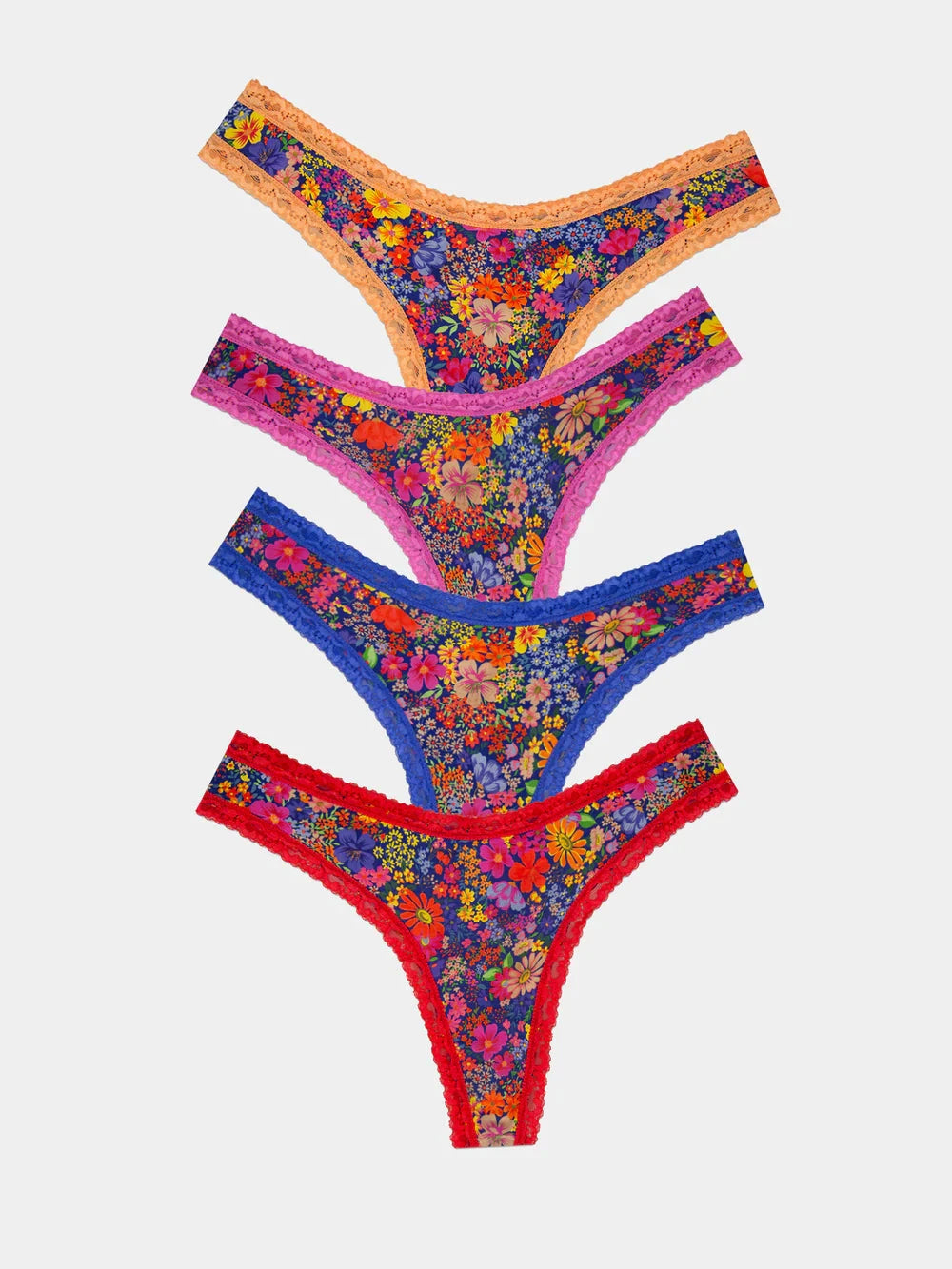 STRIPE & STARE THONG FOUR PACK BRIEFS Stripe & Stare