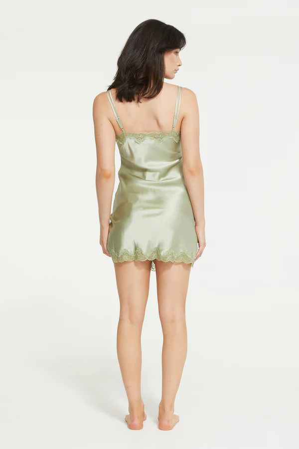 GINIA SILK PINTUCK CHEMISE SILKS Ginia