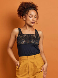 KAYSER BASIC COTTON LACE SINGLET BASICS Kayser