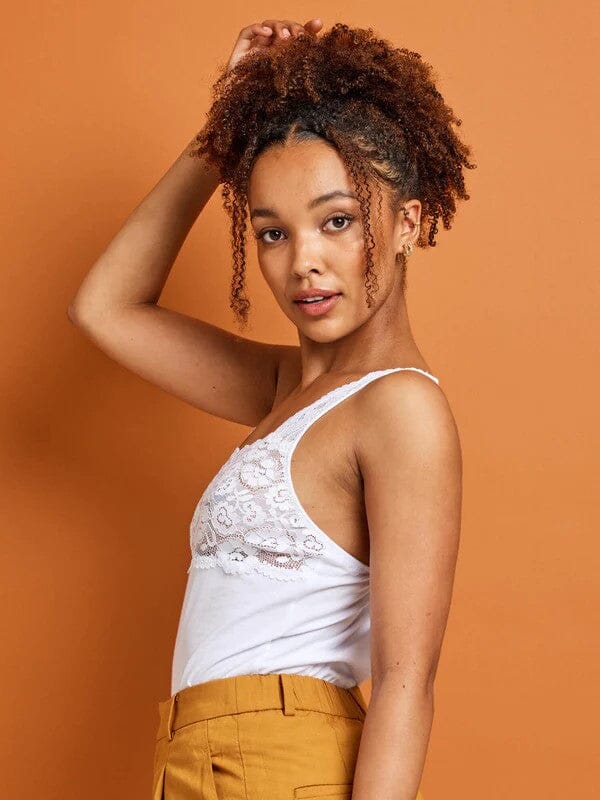 KAYSER BASIC COTTON LACE SINGLET BASICS Kayser