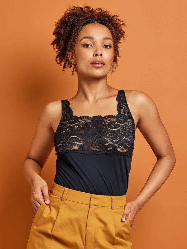 KAYSER BASIC COTTON LACE SINGLET BASICS Kayser