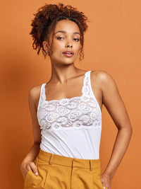 KAYSER BASIC COTTON LACE SINGLET BASICS Kayser