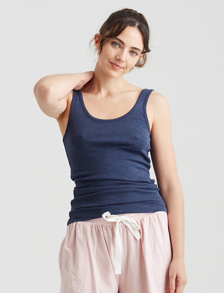 PAPINELLE PIA COTTON MODAL SINGLET SLEEPWEAR Papinelle