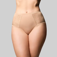 THE KNICKER BAMBOO & LACE FULL BRIEF BRIEFS The Knicker