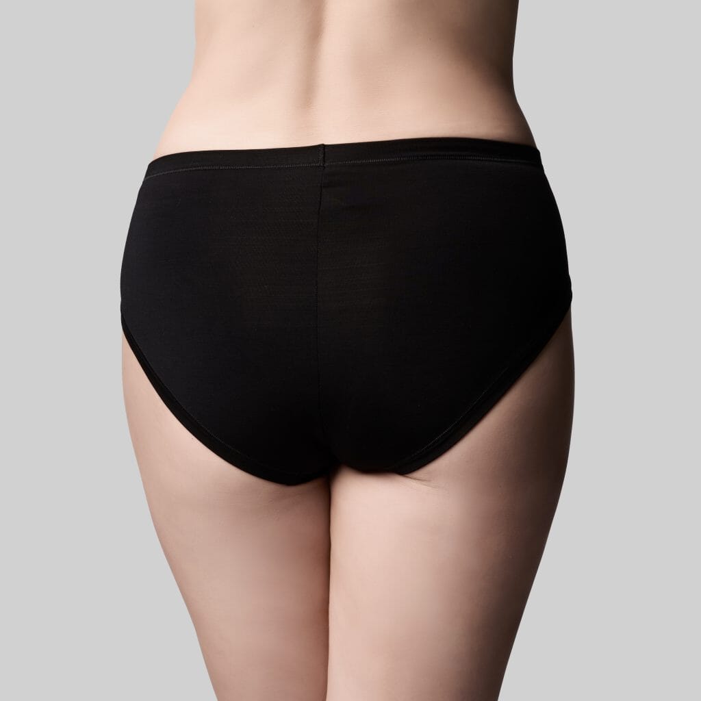THE KNICKER BAMBOO & LACE HI CUT BRIEF BRIEFS The Knicker