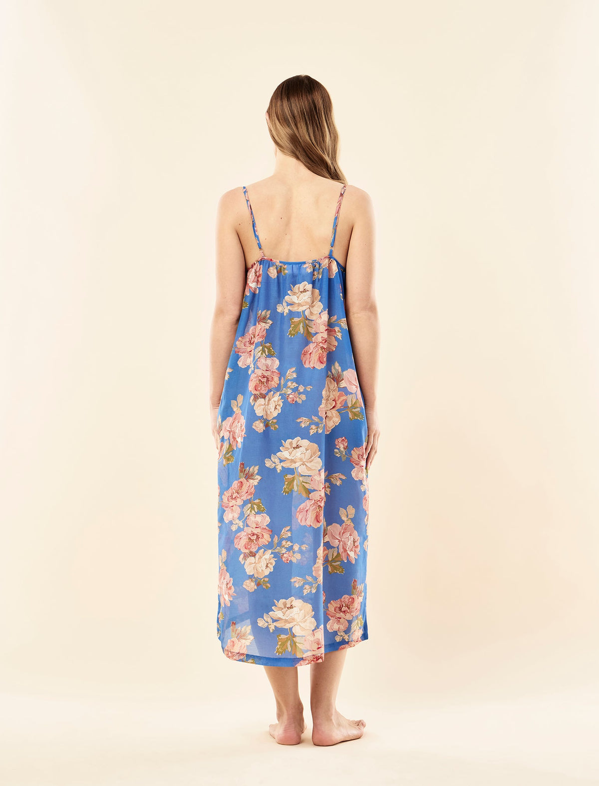Papinelle Iona Maxi Strappy Nightie - Victoria Blue
