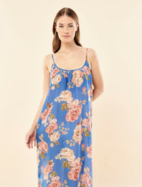 Papinelle Iona Maxi Strappy Nightie - Victoria Blue