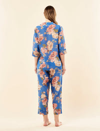 Papinelle Iona Crop PJ Set - Victoria Blue