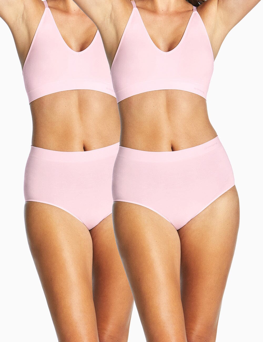 Ambra Purebasics Seamless Full Brief 2 Pack Briefs Ambra 