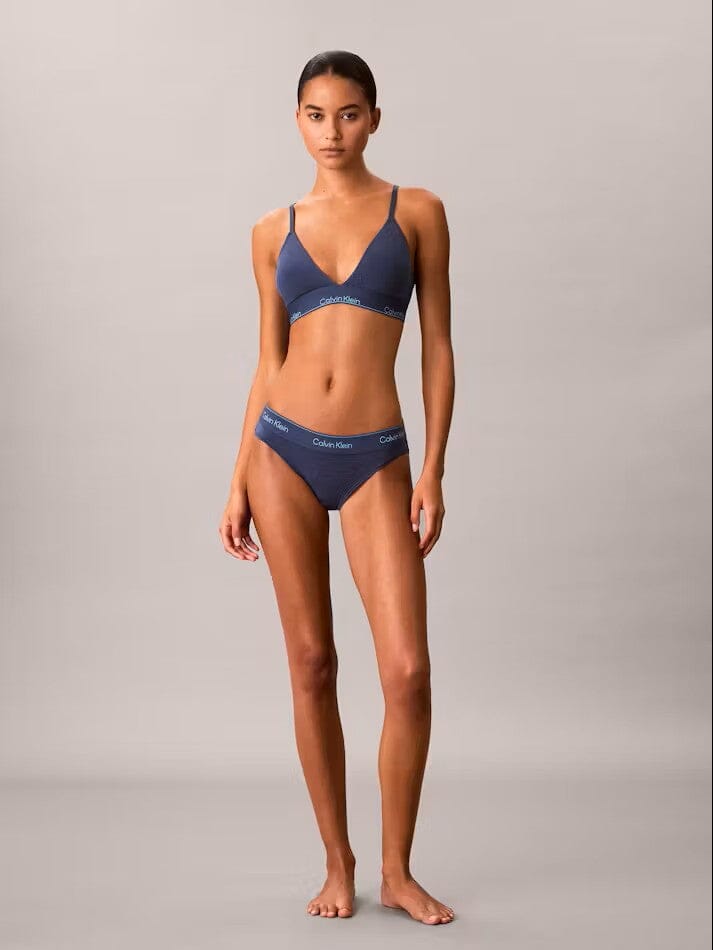 CALVIN KLEIN ICON COTTON MODAL LIGHTLY LINED TRIANGLE BRALETTE BRA'S Calvin Klein 