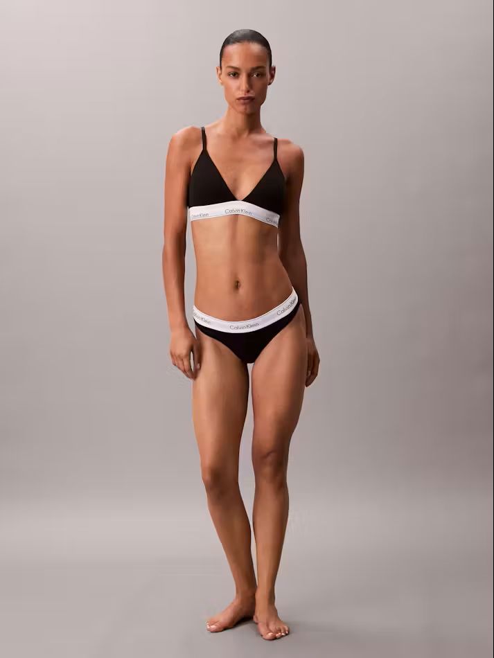 Calvin Klein Icon Cotton Modal Lightly Lined Triangle Bralette Bras Calvin Klein 