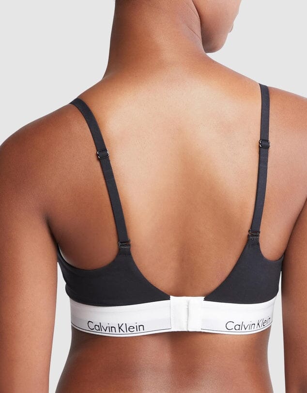 CALVIN KLEIN ICON COTTON MODAL PUSH UP PLUNGE BRA BRA'S Calvin Klein 